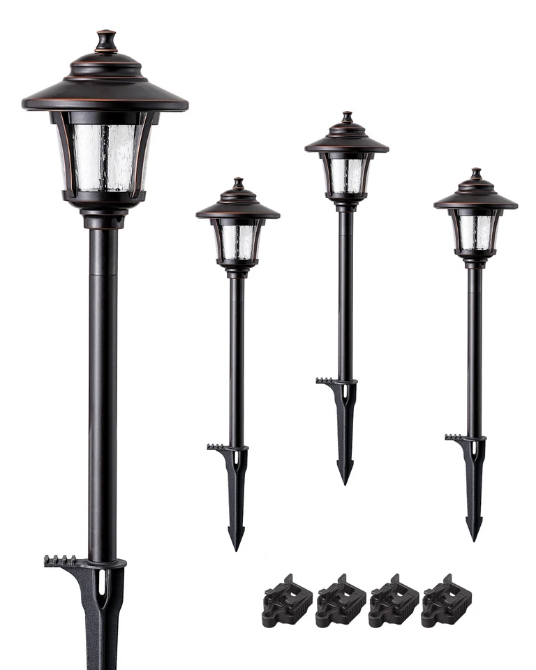 EDISHINE Luces de Paisaje de Bajo Voltaje, 12V 3W 120LM Luces LED de Camino 3000K Foto 1 de 4