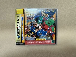 Marvel Super Heroes vs Street Fighter Sega Saturn SS Game Japan JP w/Box Manual - Picture 1 of 7