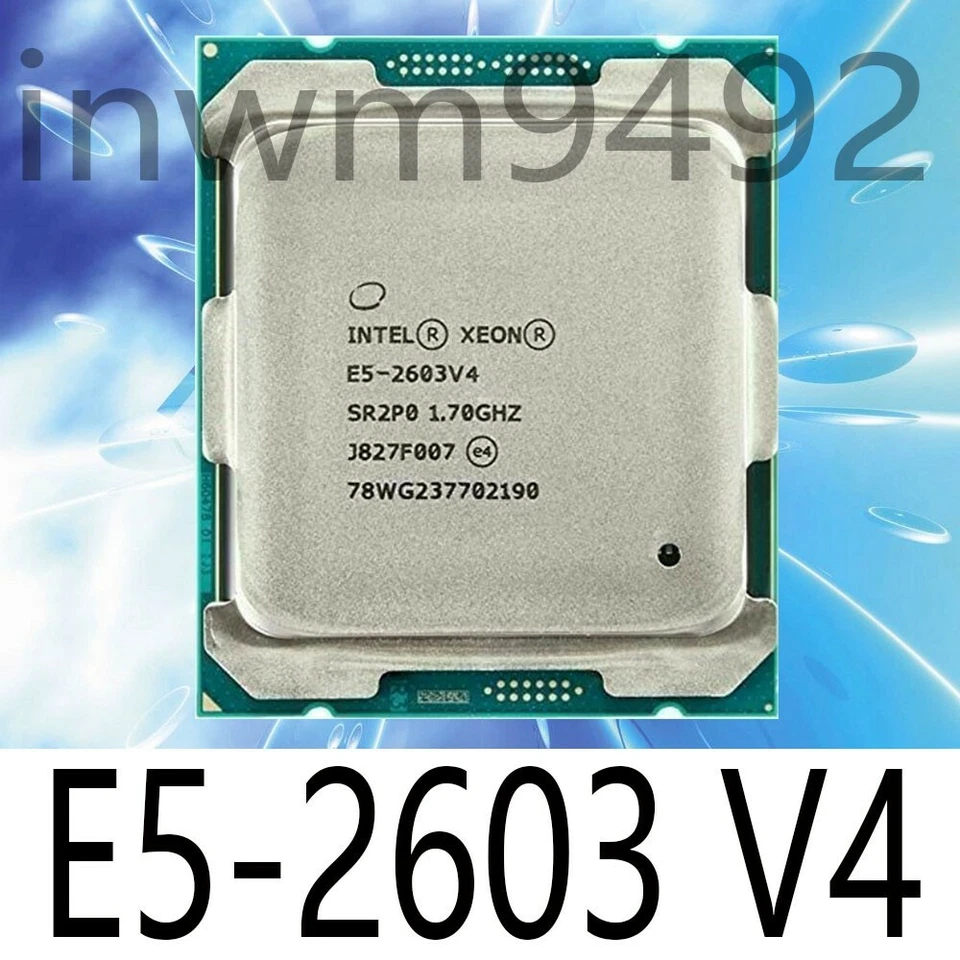 Intel Xeon E5-2603 V4 SR2P0 1.70GHz 6C 6T 15 MB 85W LGA2011-3 CPU Processor - Image 1 of 1
