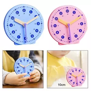 Clock Kids Toy,Time Learning Montessori,Homeschool Supplies Teaching Clock for - Picture 1 of 12