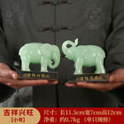 Ornements éléphant de jade 4,7 pouces Fortune Feng Shui maison décoration artisanat cadeau