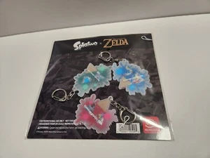 Splatoon x The Legend of Zelda Splatfest Keychain Set Nintendo Promo NEW - Picture 1 of 2