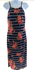 Try This Junior blau Blumen ärmelloses Kleid Größe Large - Bild 1 von 12