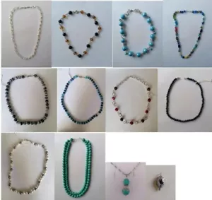 Collane bigiotteria, 50% di sconto, pietre, perle di vetro, metallo - Foto 1 di 54
