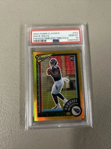 PSA 10 MALIK WILLIS 2022 PANINI CLASSICS #152 ROOKIE TIMELESS TRIBUTES GOLD #/60 - Picture 1 of 2