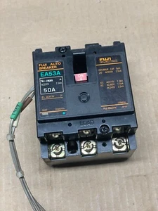 Fuji Electric EA53A auto circuit breaker 3 pole 50A + internal auxiliary contact - Picture 1 of 4