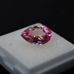 CERTIFIED Pear Cut 6.75 Ct Natural Padparadscha Sapphire For Gift Loose Gemstone - Picture 1 of 12