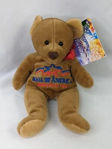 Peluche de oso pardo de 8 pulgadas Mary Meyer 1997 Mall of America - Imagen 1 de 7