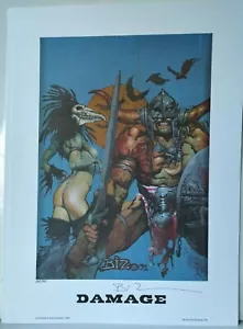 LITOGRAFÍA SIMON BISLEY 1992 DAÑADA FIRMADA A MANO EDICIÓN LIMITADA/300 - Imagen 1 de 8