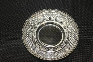 Vintage clear glass hobnail ashtray round 5 inch diameter - Picture 1 of 5