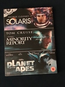 Sci-fi giftset: SOLARIS; MINORITY REPORT; PLANET OF THE APES dvd box card sleeve