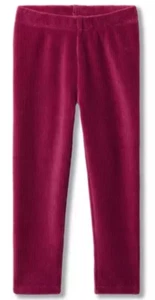 JANIE AND JACK Ribbed Velour Leggings - Dark Berry - NWT Girls 10 - Picture 1 of 3