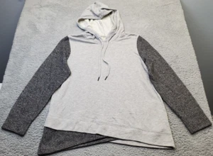 Style&co. Hoodie Women Large Gray Polyester Asymmetrical Hem Drawstring Pullover - Picture 1 of 12