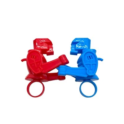 Rock Em' Sock Em' Robot Rings 2.5" Alto Figura Plástico 2004 Mattel Tara Juego de Juguete Foto 1 de 4