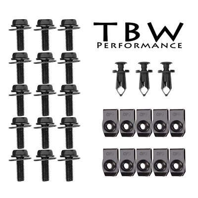 Engine Splash Shield Bumper Hardware Kit Bolts Clips  G35 G37 350Z 370Z FX35 - Image 1 of 4