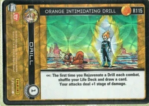 Dragonball Z CCG - Orange Intimidating Drill #115 Rare Foil - Picture 1 of 1