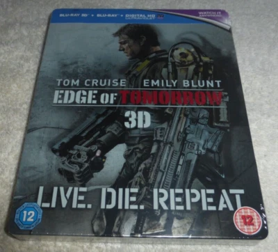 Edge of Tomorrow Blu Ray 3D Steelbook HMV Exclusive New and Sealed OOP Rare New - Image 1 of 4