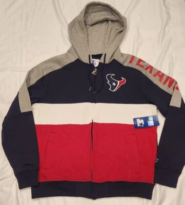 Starter Houston Texans Playoffs Color Block Hoodie Men's XL NFL Football - Image 1 of 4