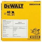 DEWALT DW03410 110mm 40T TCT Circular Saw Blade for cutting MDF Plywood and Lami