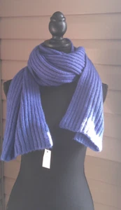 TALBOTS BLUE SWEATER SCARF SIZE 001 - Picture 1 of 4