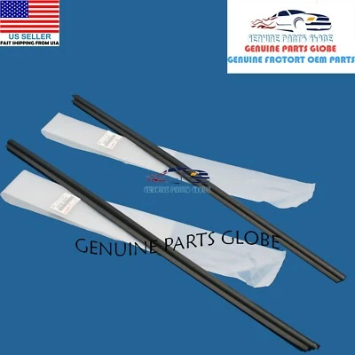 JUEGO DE 2 MOLDURAS DE VIDRIO PARA PUERTA DELANTERA DERECHA E IZQUIERDA E ECO ORIGINAL TOYOTA 00-05 Foto 1 de 3