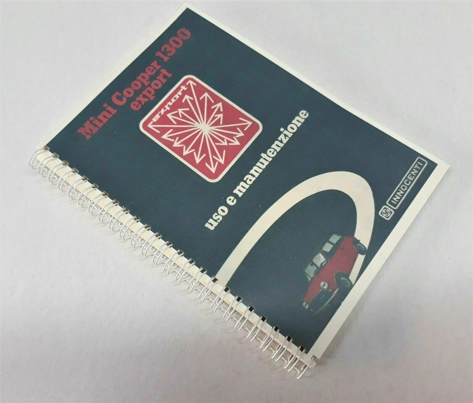 Innocenti MINI COOPER 1300 EXPORT - Manuale Uso e Manutenzione - 3a Ed. 1/1973 - Immagine 1 di 4