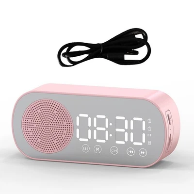 Altavoz Bluetooth Inalámbrico Reloj Radio Soporte de Alarma Dual Tarjeta TF1622 - Imagen 1 de 4