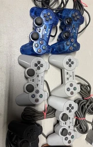 PlayStation Controller lot 6pc Ps1 Ps2 - Picture 1 of 8
