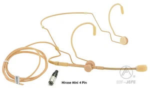 Hellbraun Beige Headset Mikrofon für Audio-Technica Funkmikrofon ATW T27 T31 200 210 - Bild 1 von 7