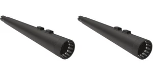 Bassani 4" DNT Black Megaphone Mufflers w/ Black End Caps for Touring 95-16 - Picture 1 of 1