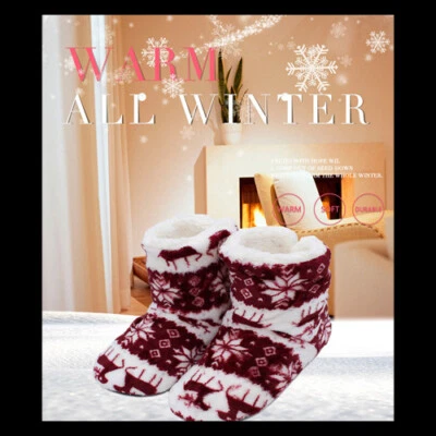 Botas de piel de alce Contton de felpa antideslizantes suaves ciervo cálidas para mujer... Foto 1 de 4