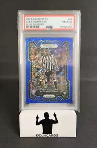 Alexander Isak Panini Prizm 2023/24 FOTL Blue Shimmer /8 - Gem Mint PSA 10 - Picture 1 of 2