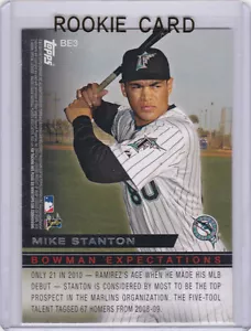 Giancarlo Mike Stanton ROOKIE CARD 2010 Baseball MARLINS RC Bowman Expectations - Bild 1 von 2