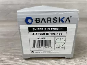 BARSKA Sniper 4-16x50 IR w/Rings Riflescope AC11002 - Picture 1 of 5