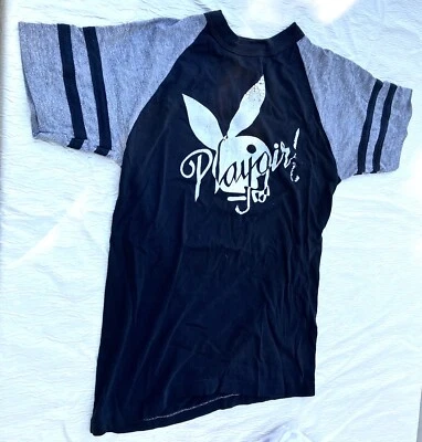 Camiseta de colección Playgirl Bunny puntada única verdadera años 70 80 jersey papel ~ PAM en la parte posterior Foto 1 de 4