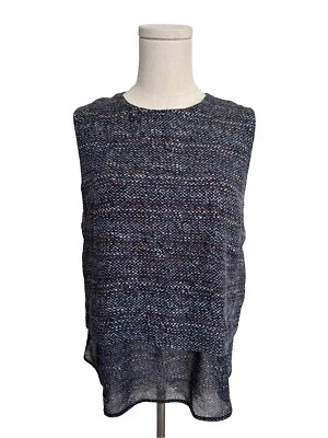 Theory Medium Multicolor Silk Layered Tank Top Blouse Lightweight Career Wear - Image 1 of 4