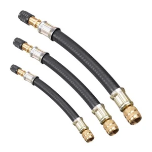 Flexible Tire Valves Extension Set of 3 for Effortlessly Air Pressure Adjustment - Picture 1 of 8