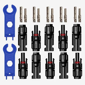 10/20Paar MC4 Solarstecker Stecker Wasserdicht Kabel Buchse Kupplung Solaranlage - Bild 1 von 18