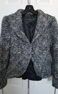 Cynthia Rowley Women's Gray/Multi Boucle Jacket SzSmall Pre-Owned - Image 1 of 4