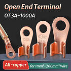 Open End Terminal Copper Crimp Ring Electrical Cable Connector for 1-200mm² Wire