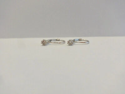 "Sonderangebot" Ohrhänger mit  2 Brillanten 0,26 Carat 750 er Weißgold. - Bild 1 von 4