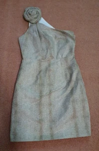 SEDUCE Designer Label Womens Brown One Shoulder Straight Short Dress Size 6 - Picture 1 of 8