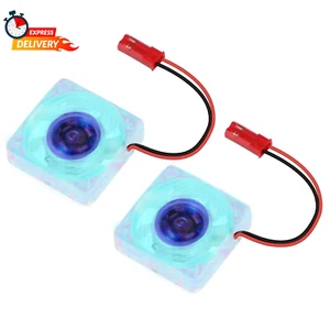 2Pcs Raspberry Pi 4B Fan, Raspberry Pi Cooling Fan DC Brushless CPU Quiet LED Co - Afbeelding 1 van 12
