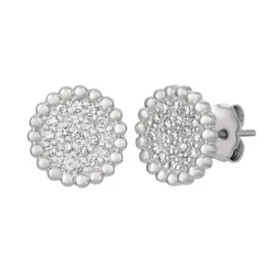 0.40 Carat Natural Diamond Earrings G SI 14K White Gold Bubble Collection - Picture 1 of 1