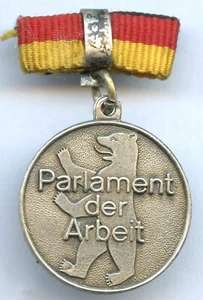 DEUTSCHER GEWERKSCHAFTSBUND (DGB) SILBERNE MEDAILLE - Bild 1 von 2