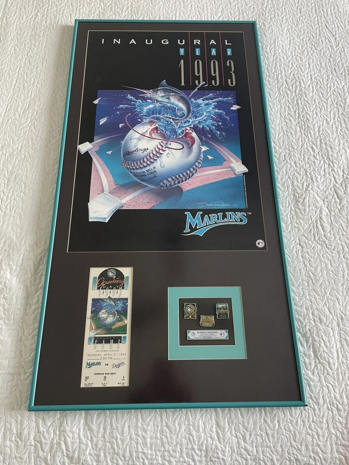 Marlins Custom Póster Memorable 1993 Inaugural Day - Image 1 of 4