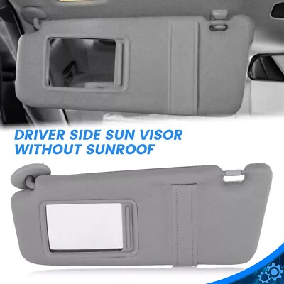 Sunshade For Toyota Camry 2007-2011 Gray Sun Visor Left Driver Side W/O Sunroof Foto 1 de 4