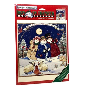 DAISY KINGDOM Heaven & Nature Sing Iron On Transfer 0116-08010 1998 Snowman NEW - Picture 1 of 2