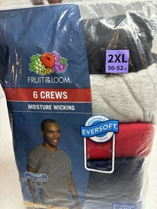 NEW! FRUIT OF THE LOOM 6 CREWS, SIZE 2XL (50-52) - Picture 1 of 6