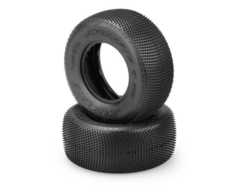 Jconcepts Fuzz Bite Pink Compound Short Course Tires (2) 3.0 x 2.2 3192010 - Image 1 of 1